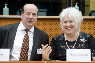 Former Estonian Foreign Minister Marina Kaljurand in attendance at the 2016 seminar, “Enhancing EU-NATO cooperation in the field of cyber security." (Source: Estonian Foreign Minister)